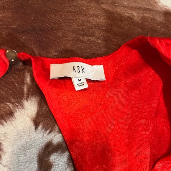 NSR red midi dress 
size medium - Picture 4 of 6